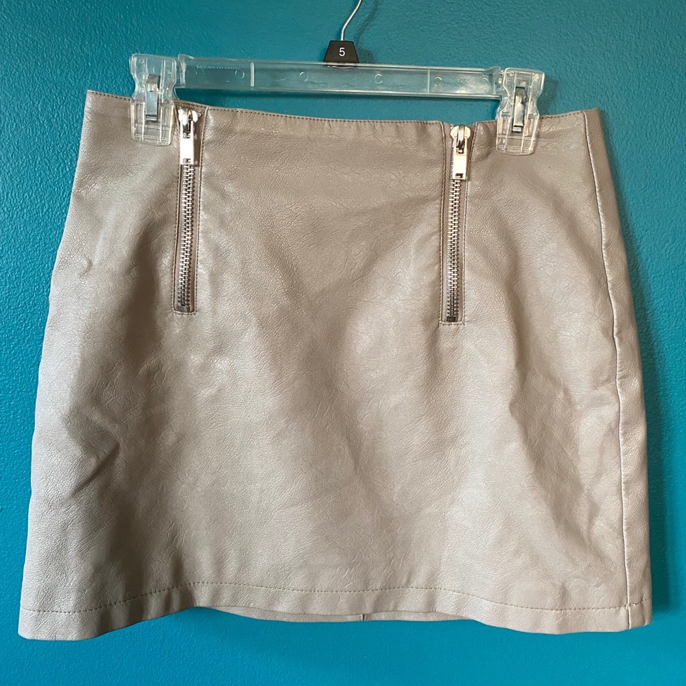 F21 Faux Leather Skirt